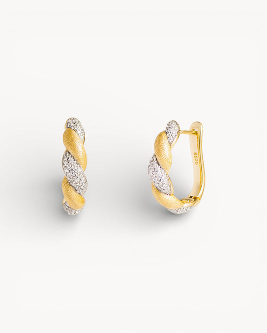 Theiaura Twine Glow Hoop Earrings - THEIAURA&CO.