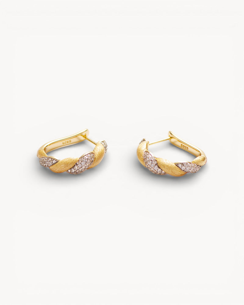 Theiaura Twine Glow Hoop Earrings - THEIAURA&CO.