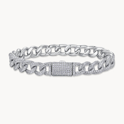 Theiaura Valentina Moissanite Cuban Bracelet - THEIAURA&CO.