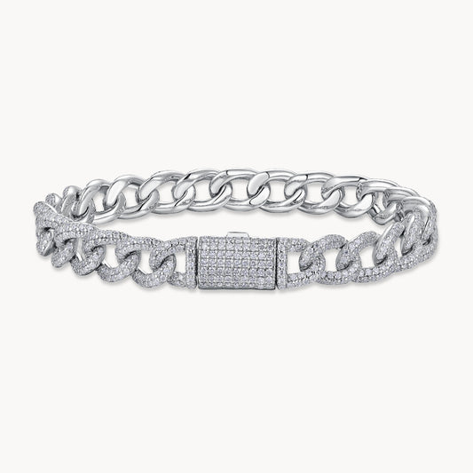 Theiaura Valentina Moissanite Cuban Bracelet - THEIAURA&CO.