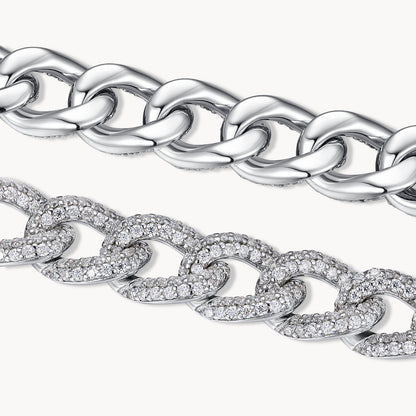 Theiaura Valentina Moissanite Cuban Bracelet - THEIAURA&CO.
