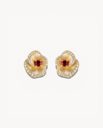 Theiaura Velvet Ember Stud Earrings - THEIAURA&CO.