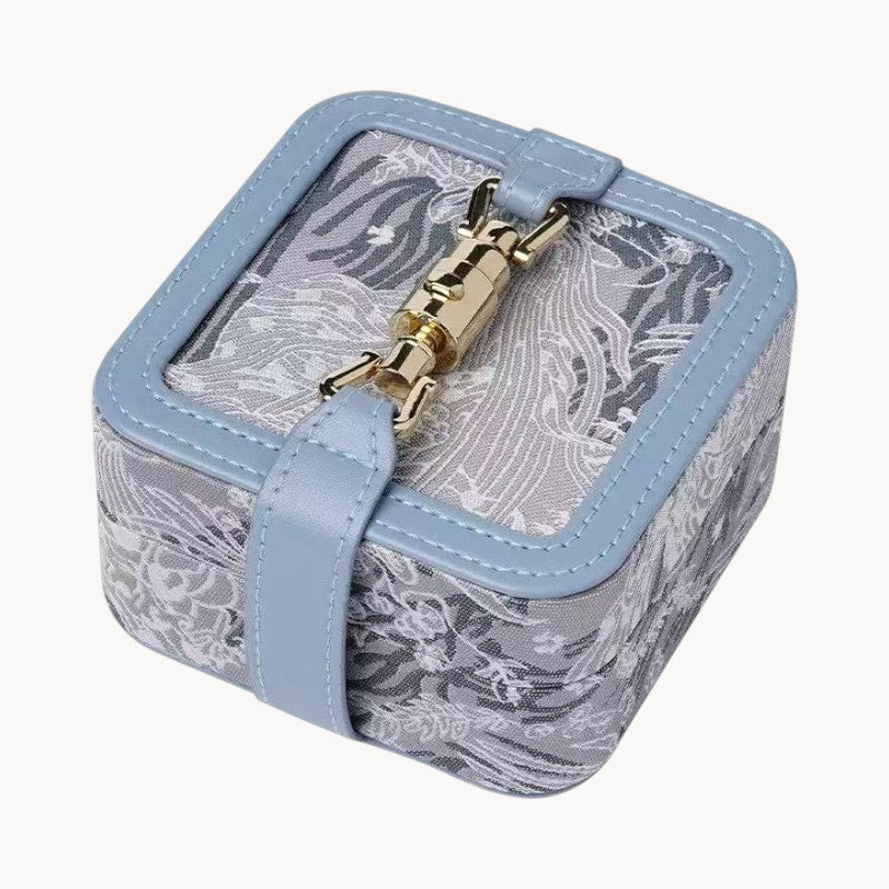 Theiaura Vintage Jacquard Jewelry Case