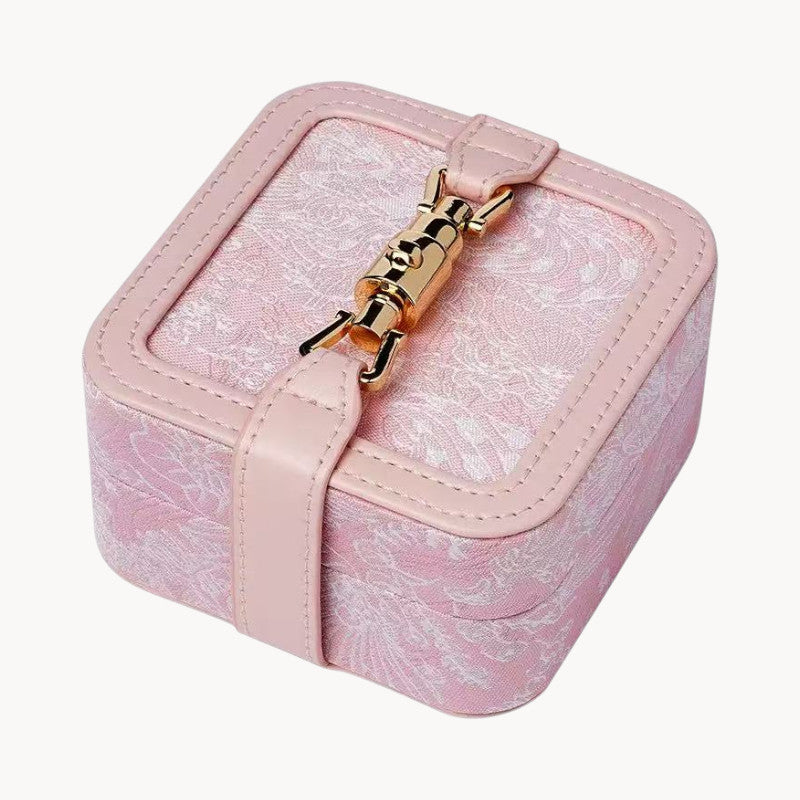 Theiaura Vintage Jacquard Jewelry Case