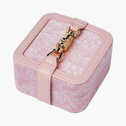 Theiaura Vintage Jacquard Jewelry Case