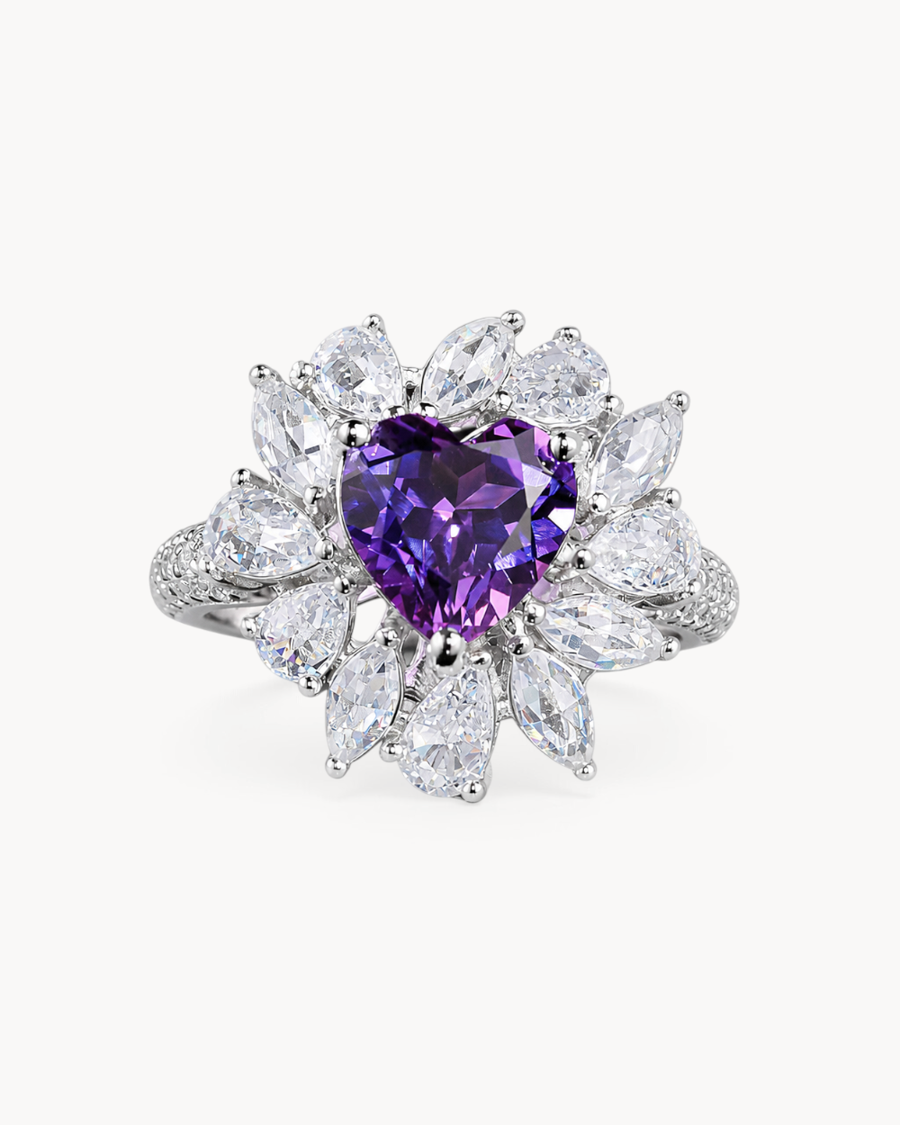 Theiaura Violet Sunheart Ring