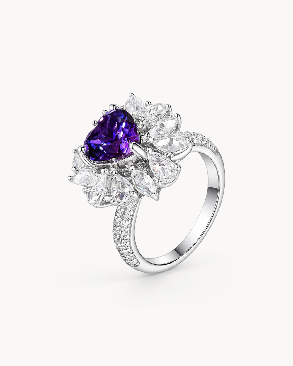 Theiaura Violet Sunheart Ring