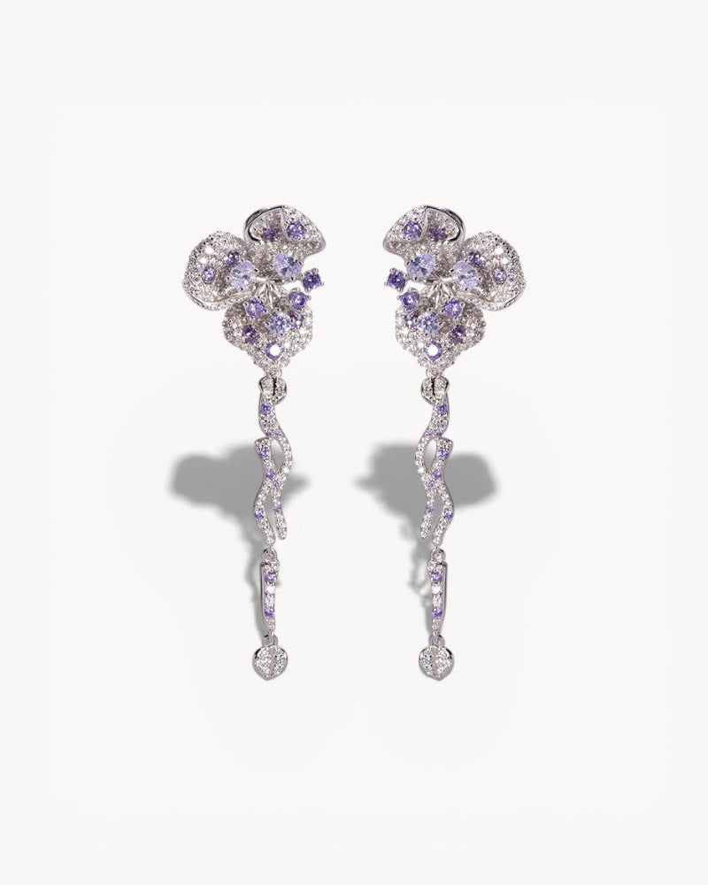 Theiaura Violetta Drop Earrings - THEIAURA&CO.
