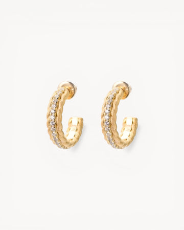 Theiaura Wheat Whisper Hoop Earrings - THEIAURA&CO.