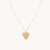Theiaura Woven Heart Pendant Necklace
