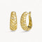 Theiaura Woven Wheat Hoop Earrings