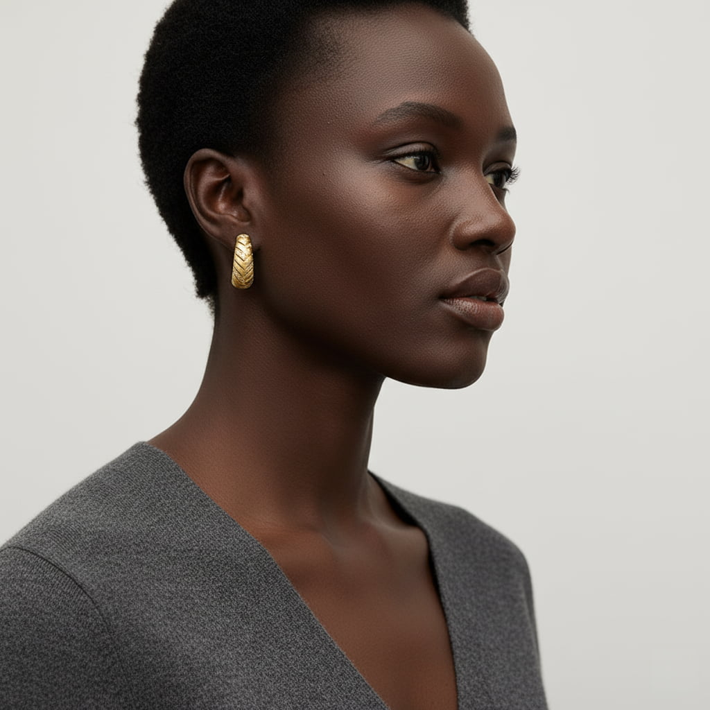 Theiaura Woven Wheat Hoop Earrings - THEIAURA&CO.