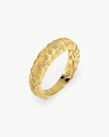 Theiaura Woven Wheat Ring - THEIAURA&CO.