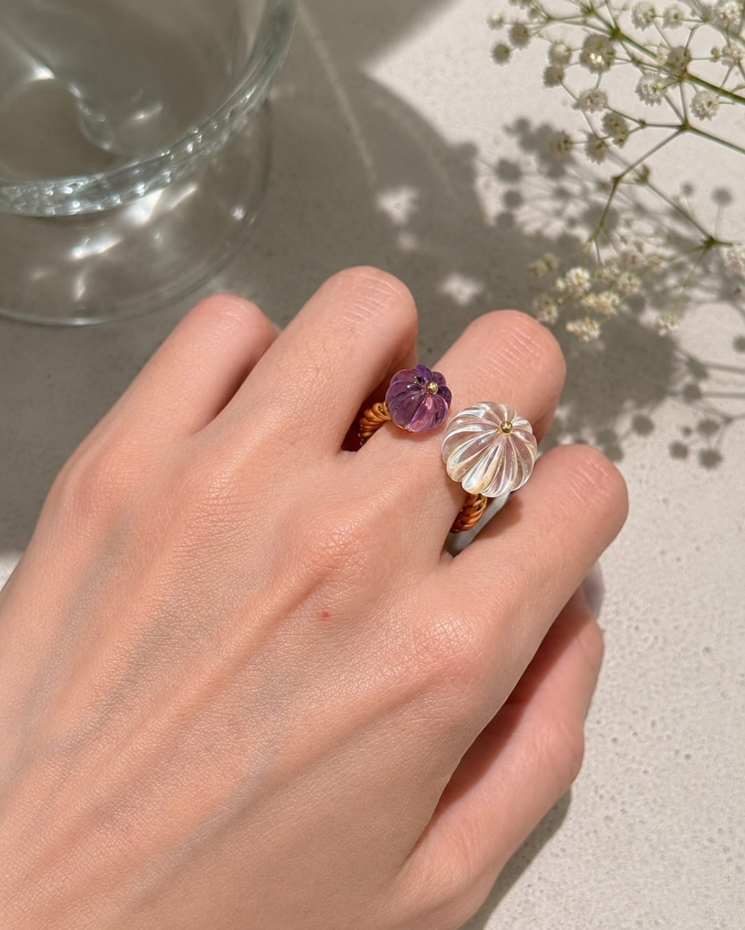 Theiaura Pumpkin Duet Ring -THEIAURA&CO.