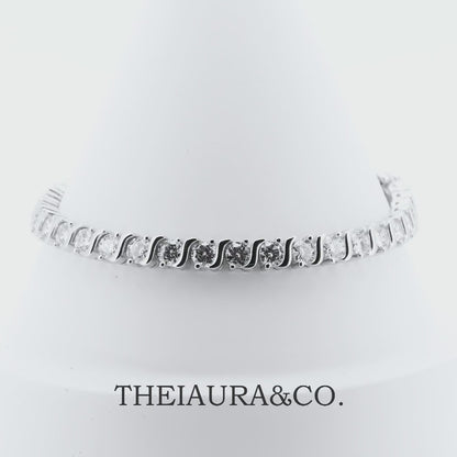 Pulsera de tenis Theiaura Luxe de moissanita