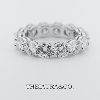 Theiaura Elegant Pavé Moissanite Ring (7.0 Ct. Tw.)
