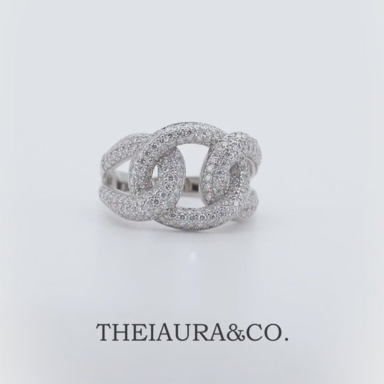 Theiaura Eternal Link Moissanite Ring - THEIAURA&CO.