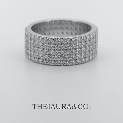 Theiaura Five Row Pavé Moissanite Ring (2.9 Ct. Tw.)