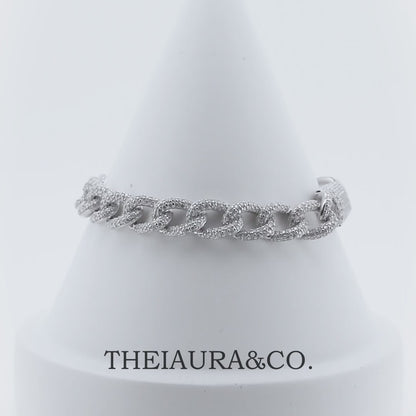 Theiaura Valentina Moissanite Cuban Bracelet - THEIAURA&CO.