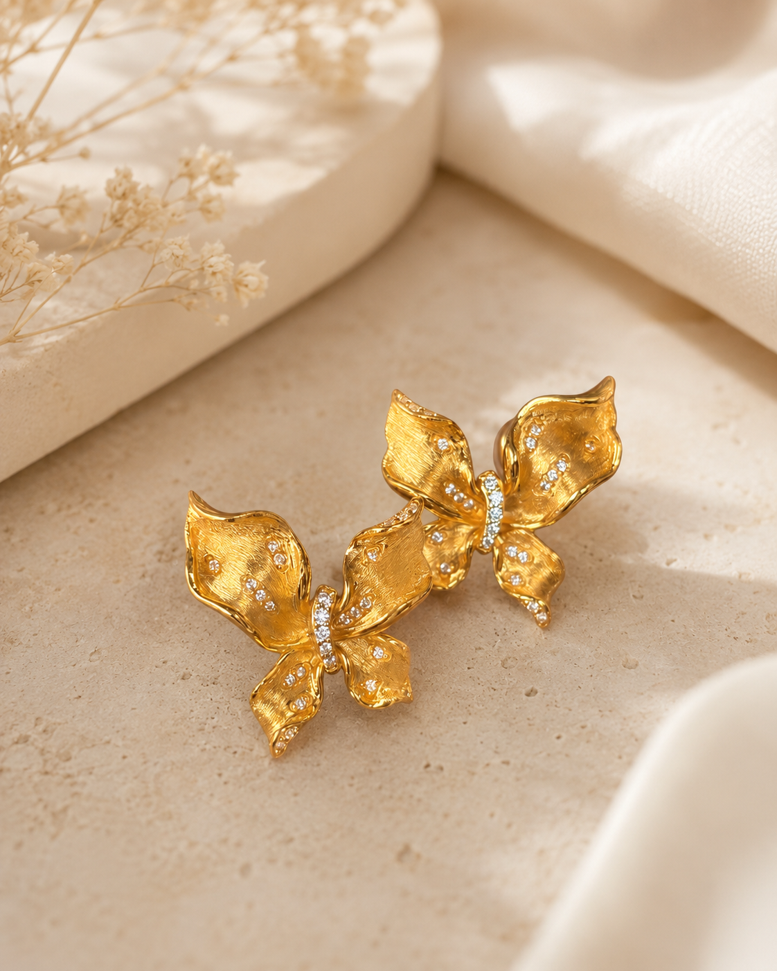 Theiaura Aurielle Butterfly Stud Earrings - THEIAURA & CO.